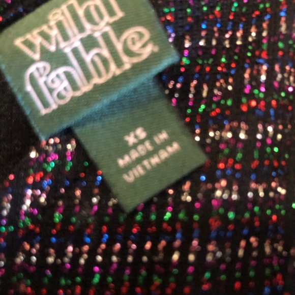 Multi color Pants jumpsuit w/ a bitt of sparkle adjustable spaghetti straps - Picture 4 of 8